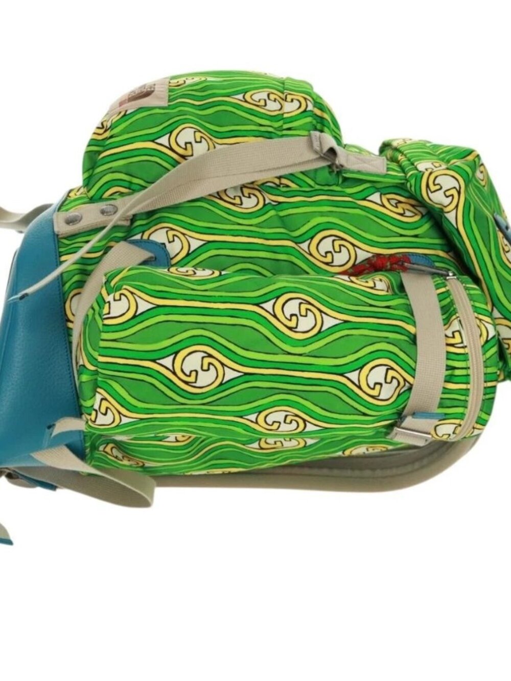 GUCCI The North Face Backpack Nylon Green Silver 650294 Auth 170794SAM - Picture 5 of 15